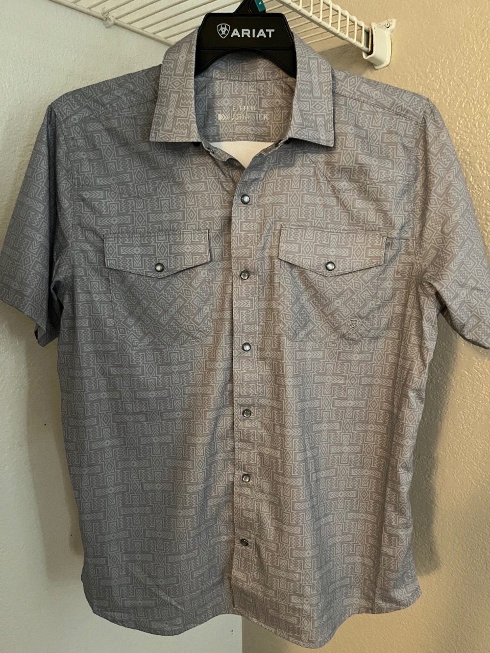 Ariat Men’s Vent-tek Western Fitted Shirt - Medium